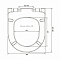 Универсальное сиденье для унитаза с микролифтом, дюропласт 801-003-019
