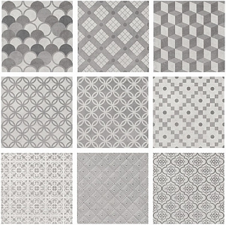 20х20 SG1576N Карнаби-стрит орнамент серый