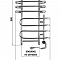 Полотенцесушитель комбинированный электро-водяной КАСКАД 300х600х800 нерж. правый