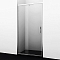 Дверь для душа Berkel 48P12 100х200 распашная, стекло прозрачное, профиль хром