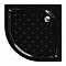 Поддон полукруг акрил Classic Black N АПS_013573 80х80х16, отв.D90, без сифона, цвет чёрный #
