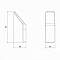 Slide крючок одинарный, чёрный SLIBS10i41