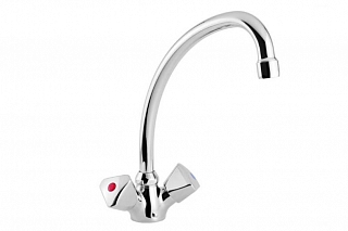 Смеситель для мойки и умывальника 105 KR (М) (излив 200 мм) #