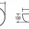 Умывальник накладной EMILIA 700-013W (320х320х130) белый