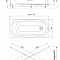 Ванна акриловая 170х70 Тира #