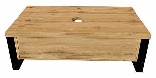 Тумба под накладную раковину GRUNGE LOFT 80П 1 ящик, Дуб Вотан 