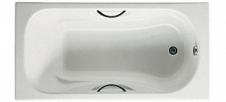 Ванна чугунная MALIBU 1,5х0,75  2315G000R с отверстиями под ручки, противоскользящее покрытие  