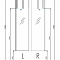 Шкаф-колонна Сканди с зеркалом Белый/Дуб Верона 1A253403SDB20