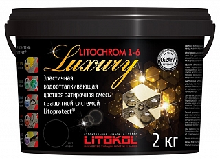 LITOCHROM LUXURY 1-6 (цементная затирочная смесь) C.20 светло-серый, ведро 2 кг