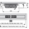 Водоотводящий желоб APZ6S PROFESSIONAL 1050 без решётки, горизонтальный выпуск