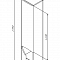 LIKE Шкаф-колонна подвесная 35 см, правая, белый глянец