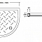 Душевой поддон полукруг керамический CR/R-099 90х90х10 без сифона