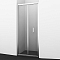 Дверь для душа Weser 78F04 90х200 складная, стекло прозрачное, профиль хром