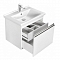 Тумба Капри 60 Белый 1A230101KP010 с раковиной Миранда-60 1WH302421 #