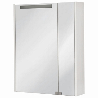 Зеркало-шкаф Мерида 65 белый, с подсветкой 1A193402MF010