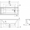 Ванна акриловая Gem 170х70  W93A-170-070W-A