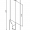 LIKE Шкаф-колонна напольная 35 см, левая, белый глянец