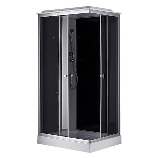 Душевая кабина CS-5180-13L G 100х80х215 стекло матовое, профиль сатин