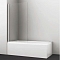 Шторка на ванну Berkel 48P01-80 80х140 распашная, стекло прозрачное, профиль хром
