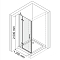 Дверь для душа Aller White 10H05LW 120х200 распашная, стекло прозрачное, профиль хром