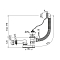 Слив-перелив для ванны 57см AG210112160