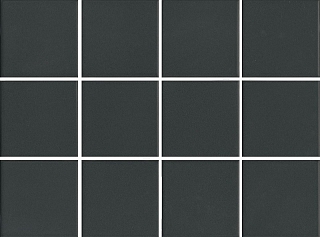 30х40 1333 Агуста керамогранит чёрный натуральный (полотно из 12 частей 9,8х9,8)