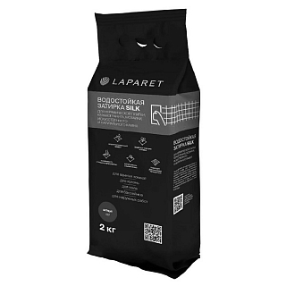LAPARET затирка водостойкая Silk антрацит LS07, мешок 2 кг