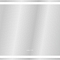 Зеркало LED 051 design pro 80x55 с подсветкой, bluetooth, с антизапотеванием, прямоугольное