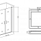 Дверь для душа PANDORA SD-90-C-CH 90х185 стекло прозрачное 6 мм, профиль хром