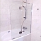 Шторка на ванну 804SMP 100х140 распашная, стекло прозрачное, профиль хром