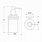 Edifice дозатор для жидкого мыла, матовое стекло, хром EDIMBG0i46