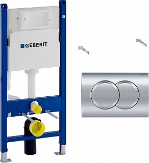 Система инсталляции Duofix Delta 458.149.21.1 (с кнопкой хром) #