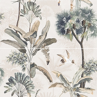 Панно 60х60 Экзюпери мультиколор 7361-0006 (из 2-х плиток)