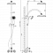 Душевая система LM5762C (верхний душ, ручной душ, смеситель с изливом)