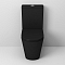 Унитаз-компакт безободковый GR-4449BMS сиденье дюропласт с микролифтом, цвет чёрный матовый