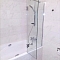 Шторка на ванну 804SMP 90х140 распашная, стекло прозрачное, профиль хром