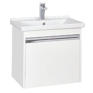 Тумба Капри 60 Белый 1A230101KP010 с раковиной Миранда-60 1WH302421