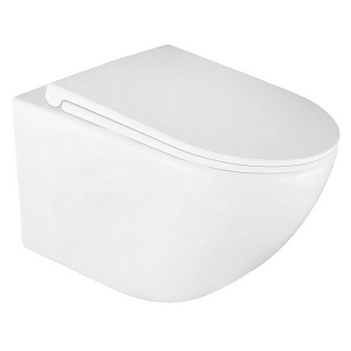 Унитаз подвесной безободковый BONELLE AZ-2801E смыв торнадо (антивсплеск), сиденье с микролифтом