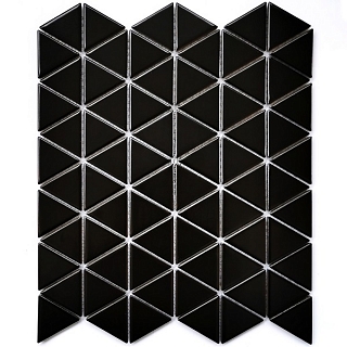 25,2х29,1 Мозаика керамическая Reno Black matt 39*45*6