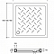 Душевой поддон квадрат керамический CR-099 90х90х10 без сифона