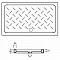 Душевой поддон прямоугольный керамический CR-097 72х90х6 без сифона
