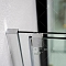 Шторка на ванну SC-46 120х150 раздвижная, стекло прозрачное, профиль хром
