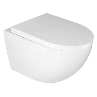 Унитаз подвесной безободковый ORMI AZ-0253VD смыв торнадо (антивсплеск), сиденье с микролифтом