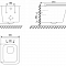 Унитаз подвесной Cube lite безободковый, с сиденьем микролифт #