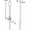 Душевая система Potato P3564 смеситель с изливом, верхний душ, ручной душ