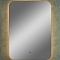 Зеркало Burzhe LED 600х700 (ореольная теплая подсветка, бесконтактный диммируемый овальный сенсор)