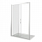 Дверь для душа LATTE WTW-140-C-WE 140х185 стекло прозрачное 5 мм, профиль белый