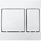 Панель смыва AZARIO цвет белый (квадратная) AZ-8200-0032