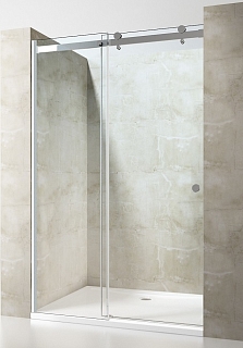 Дверь для душа OS7-CH-130-195 130х195  прозрачное стекло 8мм, профиль хром