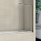 Шторка на ванну SC-40 100х150 сдвижная маятниковая, стекло прозрачное, профиль хром